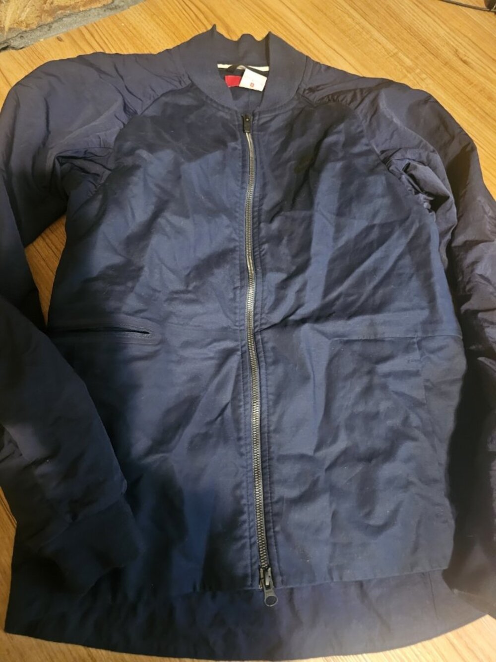 Nike Soft Jacket Full Zipper Dark Blue Mens Size Small